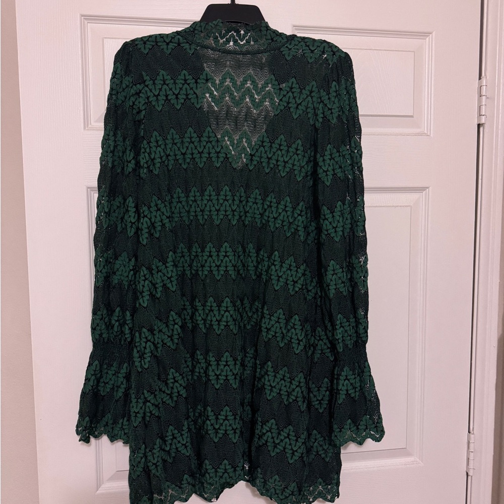 Free People Green Long Sleeve Dress
